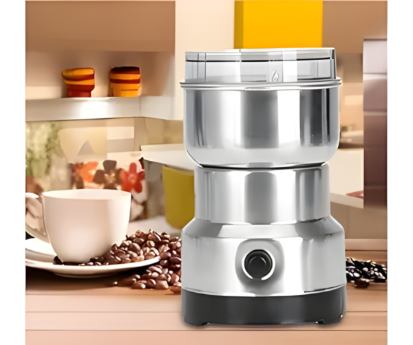 Nima Stainless Steel Multifunctional Electric Grinder & Coffee Maker - Mini Spice, Coffee, and Masala Grinder for Beans, Nuts, and Grains - Household Mixer Grinder (Silver) - Image 8