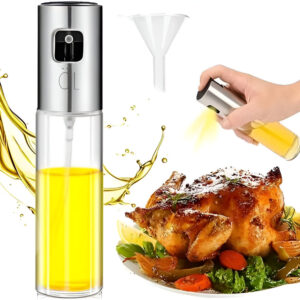 Oil Sprayer for Cooking, 100ml Oil Spray Bottle Versatile Glass for Cooking. Oil Spray Bottle with Graduated Glass - Oil Sprayer for Cooking Air Fryer